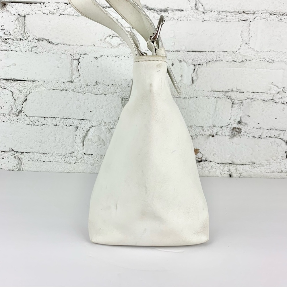 Coach Vintage Waverly White Leather Satchel Handbag Purse 4133 - Picture 6 of 10